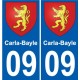 27 de Léry escudo de armas de la etiqueta engomada de la placa de pegatinas de la ciudad