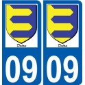 09 Léry logo autocollant plaque stickers ville