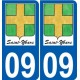 09 Léry logo autocollant plaque stickers ville