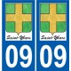 09 Léry logo autocollant plaque stickers ville