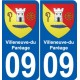 09 Léry blason autocollant plaque stickers ville