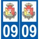 09 Léry logo autocollant plaque stickers ville