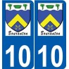 10 Léry logo autocollant plaque stickers ville