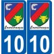 10 Léry logo autocollant plaque stickers ville