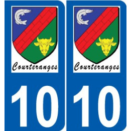 10 Léry logo autocollant plaque stickers ville