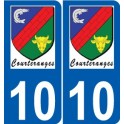 10 Léry logo autocollant plaque stickers ville