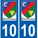 10 Léry logo autocollant plaque stickers ville