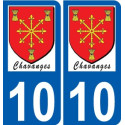 27 Léry logo adesivo piastra adesivi città