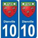 10 Léry blason autocollant plaque stickers ville