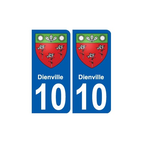 10 Léry blason autocollant plaque stickers ville