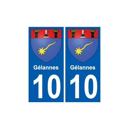 10 Léry blason autocollant plaque stickers ville