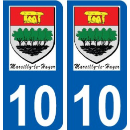 10 Léry logo autocollant plaque stickers ville
