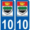 10 Léry logo autocollant plaque stickers ville