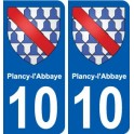 10 Léry blason autocollant plaque stickers ville