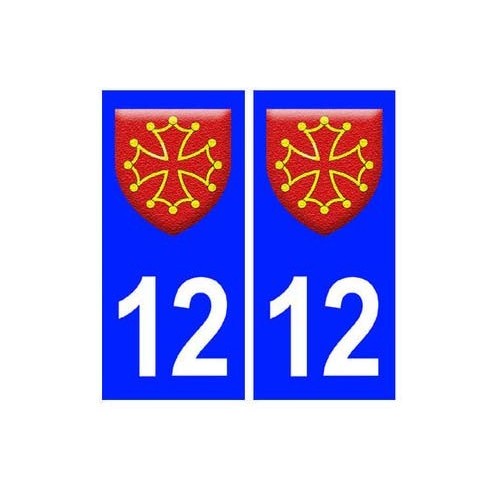 12 Occitan autocollant plaque