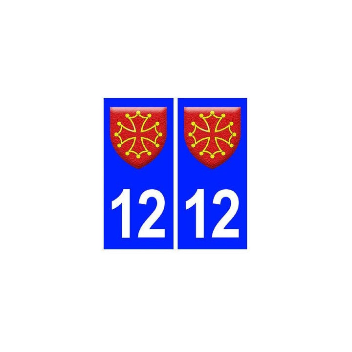 12 Occitan autocollant plaque