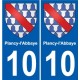 10 Léry blason autocollant plaque stickers ville