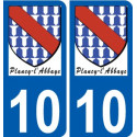 27 Léry logo adesivo piastra adesivi città