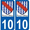 10 Léry logo autocollant plaque stickers ville