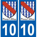 27 Léry logo adesivo piastra adesivi città