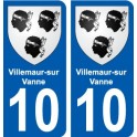 10 Léry blason autocollant plaque stickers ville