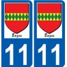 27 Léry logo sticker plate stickers city