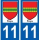 27 Léry logo sticker plate stickers city