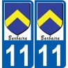 27 de Léry logotipo de la etiqueta engomada de la placa de pegatinas de la ciudad