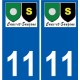11 Léry logo autocollant plaque stickers ville