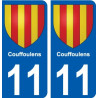 11 Léry blason autocollant plaque stickers ville