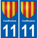 11 Léry blason autocollant plaque stickers ville