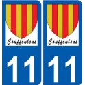 11 Léry logo autocollant plaque stickers ville