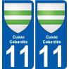 11 Léry blason autocollant plaque stickers ville