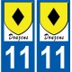 27 de Léry logotipo de la etiqueta engomada de la placa de pegatinas de la ciudad