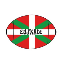 Ballon Rugby Euskadi autocollant sticker adhesif