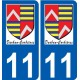 11 Léry logo autocollant plaque stickers ville