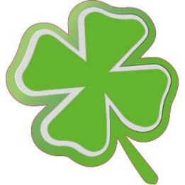 Autocollant trèfle stickers vert