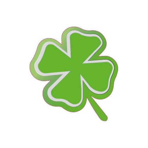 Autocollant trèfle stickers vert