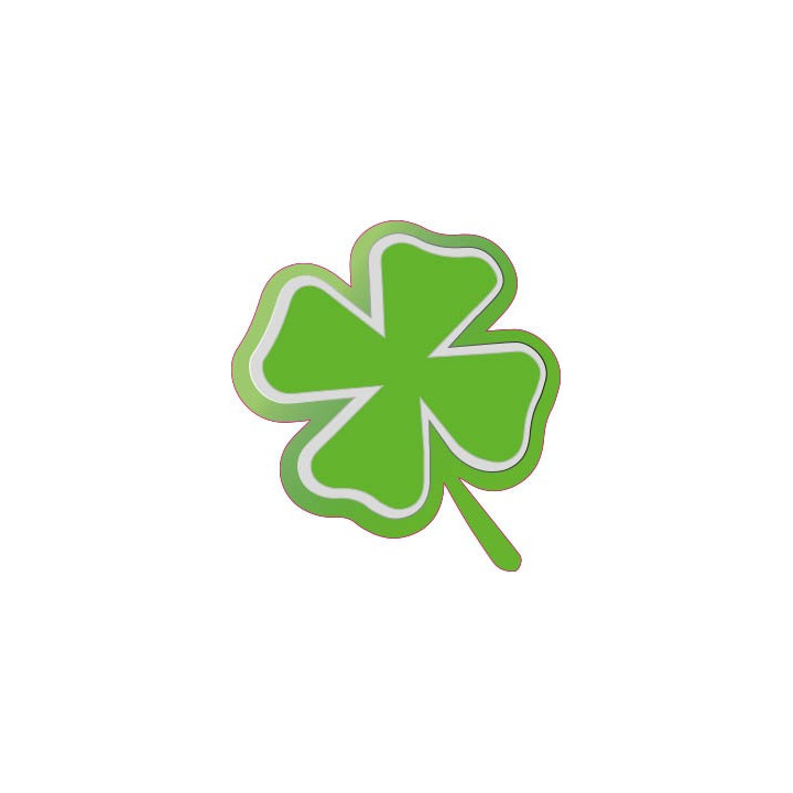 Autocollant trèfle stickers vert