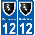 12 Léry blason autocollant plaque stickers ville