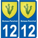 12 Léry blason autocollant plaque stickers ville