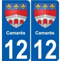 12 Léry blason autocollant plaque stickers ville