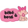 Autocollant Bébé à bord Fille sticker adhesif