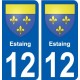12 Léry blason autocollant plaque stickers ville