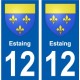 27 de Léry escudo de armas de la etiqueta engomada de la placa de pegatinas de la ciudad