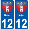 27 de Léry escudo de armas de la etiqueta engomada de la placa de pegatinas de la ciudad
