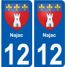27 Léry coat of arms sticker plate stickers city