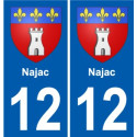 27 Léry stemma adesivo piastra adesivi città