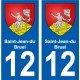 27 Léry coat of arms sticker plate stickers city