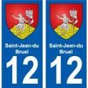 12 Léry blason autocollant plaque stickers ville
